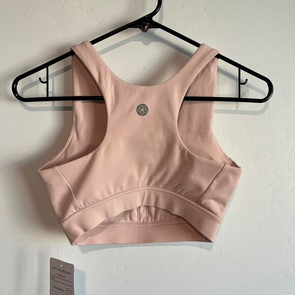 NWT Isabella active wear Soft pink active sports bra xs - Picture 5 of 5